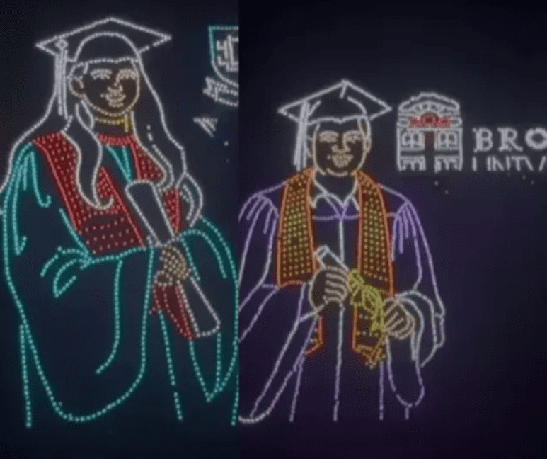 Isha Ambani and Akash Birthday Lights Up Jamnagar Sky with a Magical Drone Show Depicting Their Life Journey